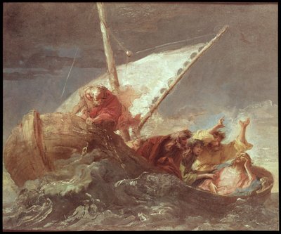 Christus auf dem See von Tiberias von Giovanni Domenico Tiepolo